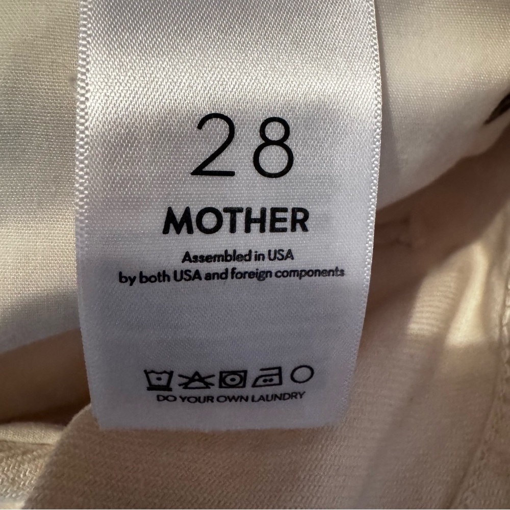 MOTHER Fun Dip Denim Cargo Maxi Skirt White Size 28 (Fits 6) NWT - Picture 7 of 16